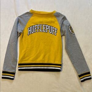 Warner Bros Hufflepuff Sweatshirt Yellow and Gray